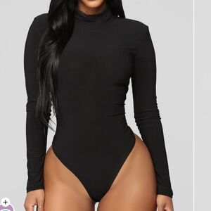 Fashion Nova Black Show It Off Bodysuit